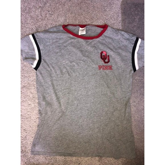 T-shirt Victoria's Secret PINK Oklahoma Sooners - Bling - Neuf Avec étiquettes